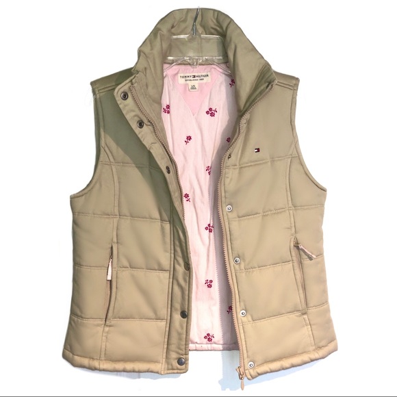 🖤NWOT - Tommy Hilfiger Beige Vest Girl 🌸 - Picture 2 of 3